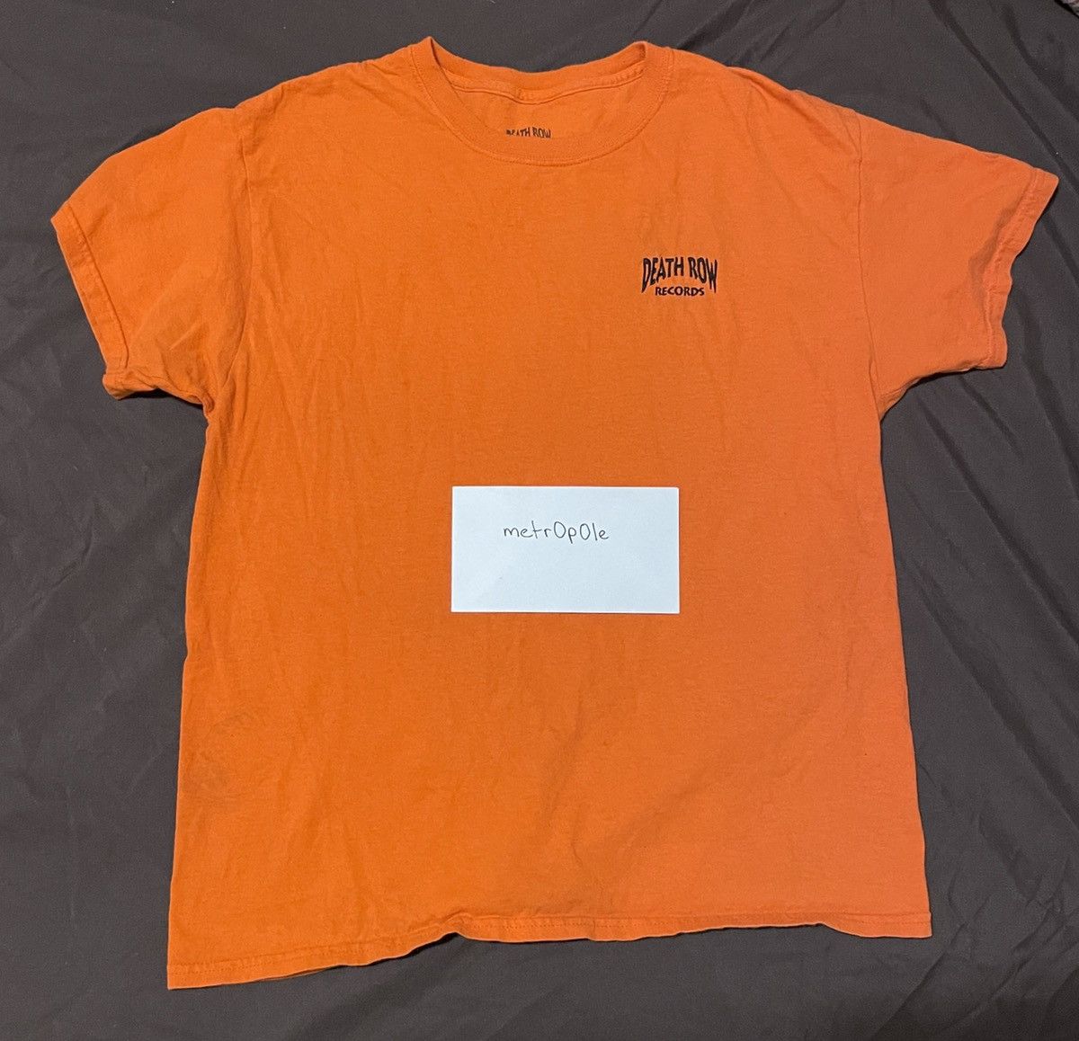 Row Records Death Row Records Embroidered Logo Tee Jumpsuit Orange Hoodie, Sweatshirt | FlexRushtees.com