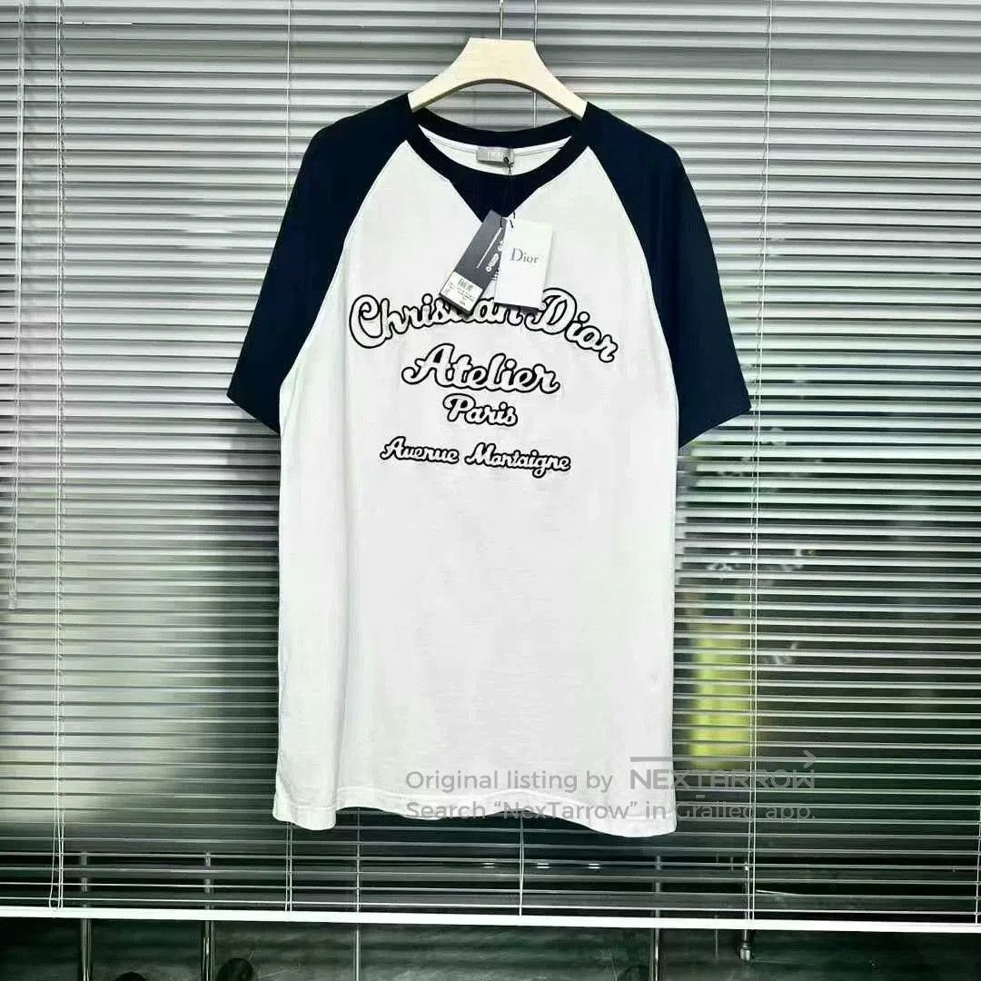 Dior Atelier Embroidered Slogan Short Sleeve Shirt Hoodie, Sweatshirt | FlexRushtees.com