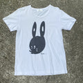 Net Ne Net White T Shirt With Black Bunny Print
