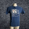 Vintage Kennedy Space Center World Space Expo 2007 Navy Graphic T Shirt Mens M Blue 100 Cott
