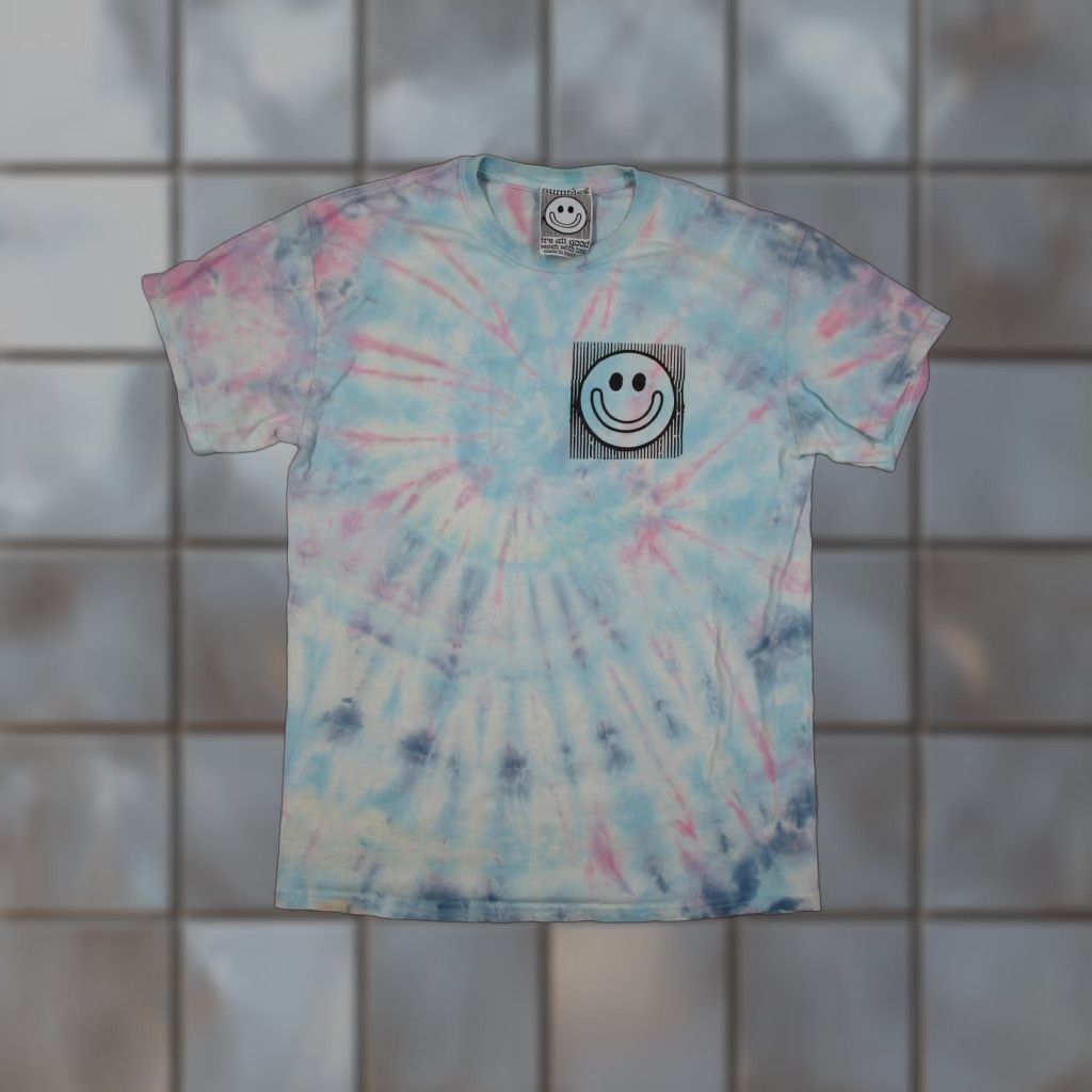 Vintage Humbles Shirt Mens Small Tie Dye Shelter Graphic Psychedelic Tee Short Sleeve Crew N