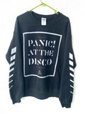 Gildan Y2k Panic At The Disco Band Off White Design Longsleeve Tee Hoodie, Sweatshirt | FlexRushtees.com