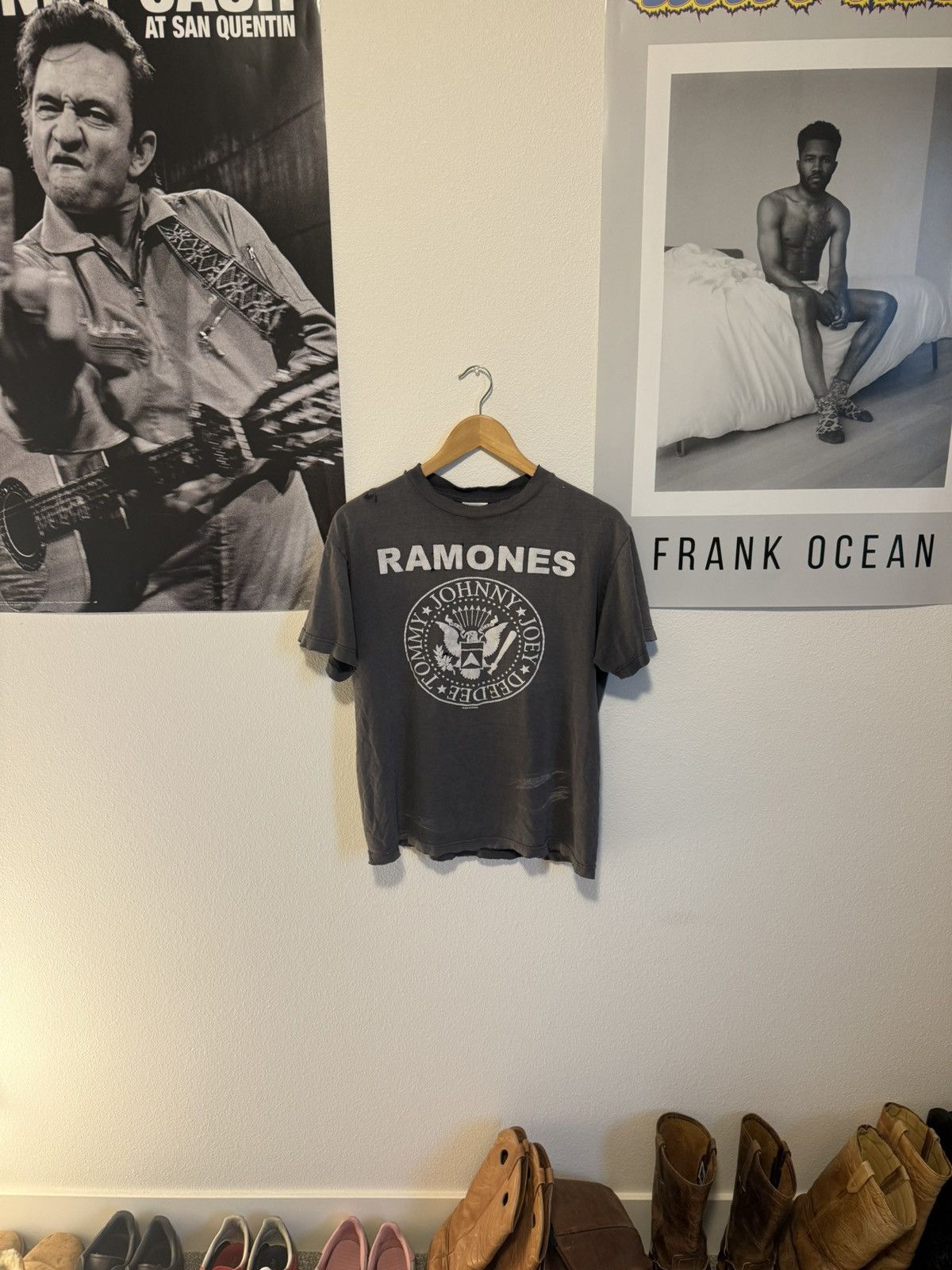 Band Tees Vintage Distressed Ramones Tee Hoodie, Sweatshirt | FlexRushtees.com
