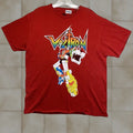 Vintage Voltron Shirt Mens M Red Graphic Tee Crew Neck