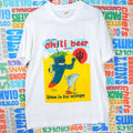 Fruit Of The Loom 90s Cave Creek Chili Beer T Shirt Size L Double Sided Ss Hoodie, Sweatshirt | FlexRushtees.com