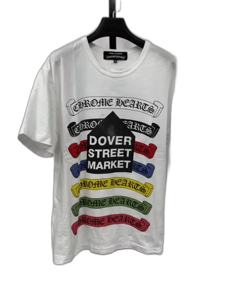Hearts Chrome Hearts Colorful Slogan Short Sleeve T Shirt Yf