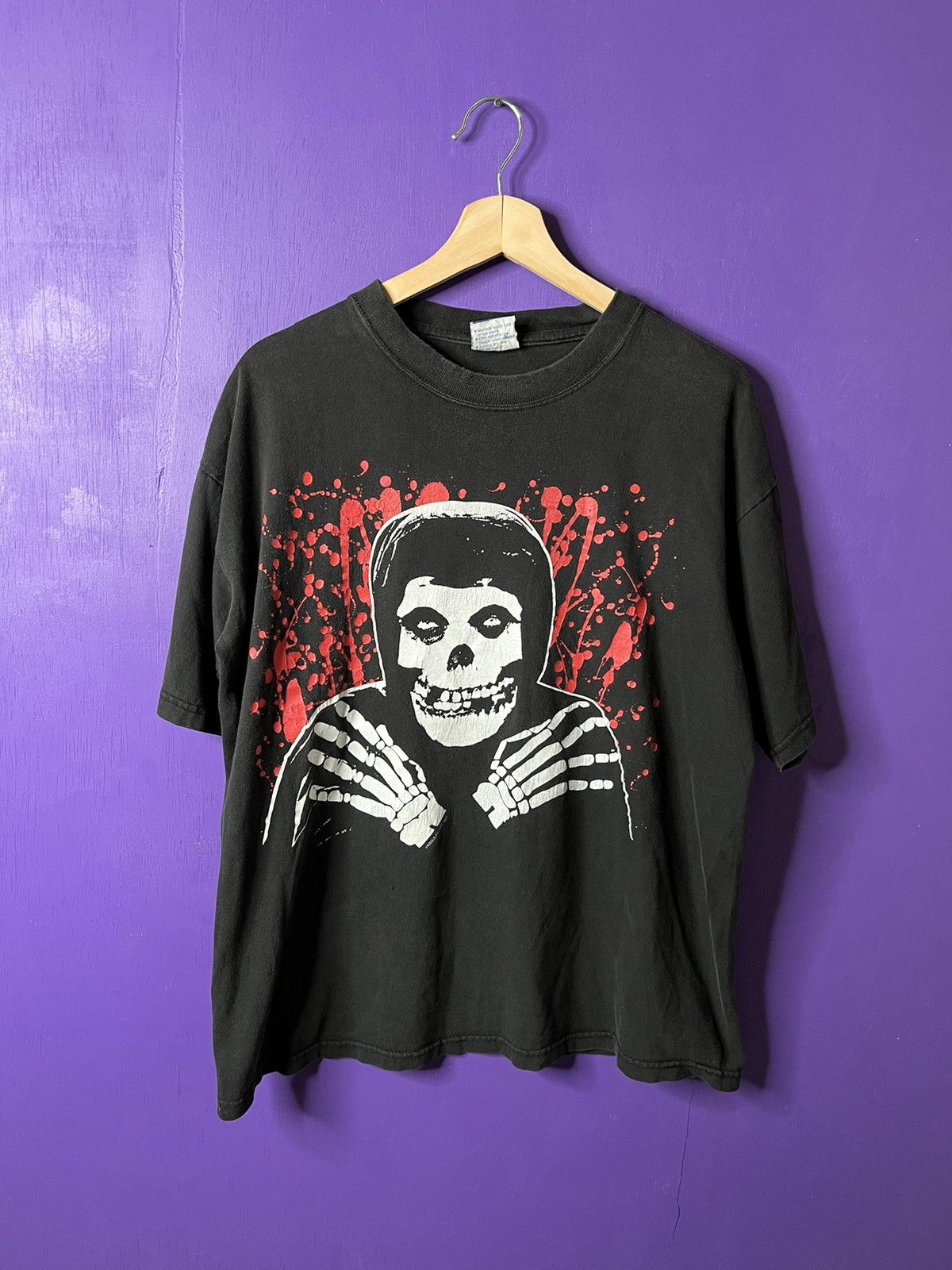 Vintage 1997 Misfits Classic Skeleton Logo Tour T Shirt Hoodie, Sweatshirt | FlexRushtees.com