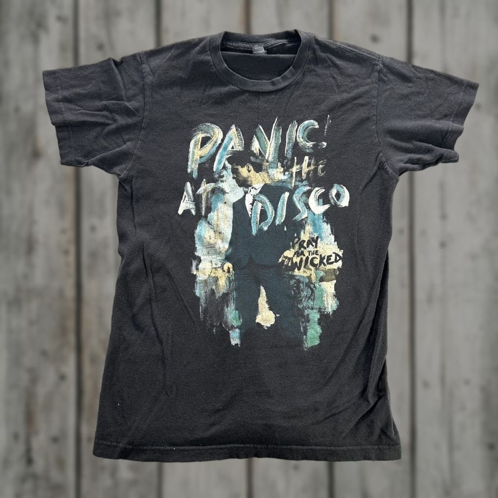 Tultex Panic At The Disco Shirt Mens Small Black Pray For The Wicked Band Tour Tee Music Hoodie, Sweatshirt