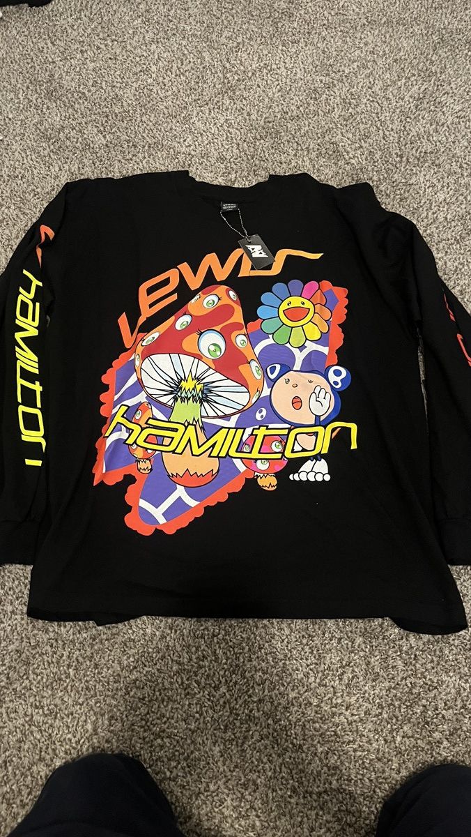 Lewis Hamilton 44 Psychedelic L S Xl