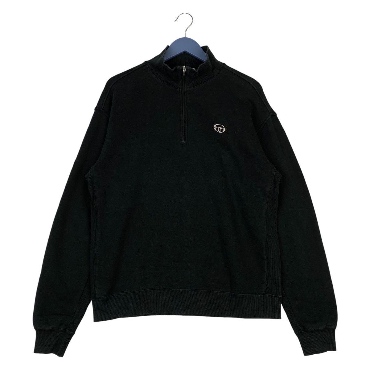 Vintage Sergio Ticchini Small Embroidered Quater Zip