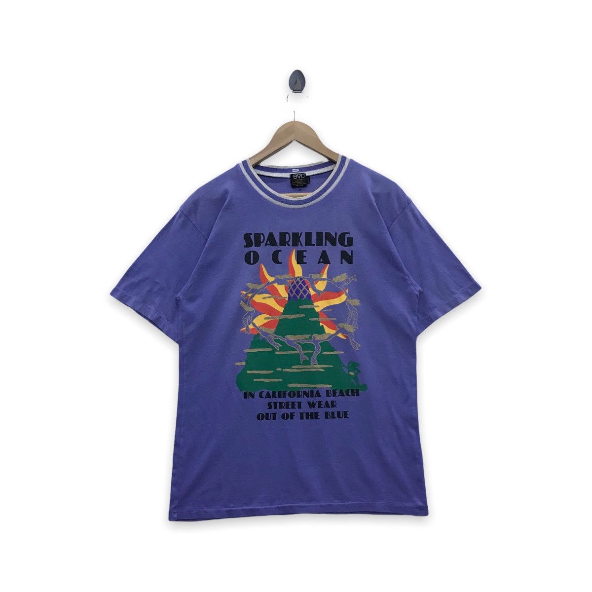 Rare Vintage Bvd Sparkling Ocean California T Shirt