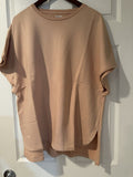 Blurhms French Terry Cut Off Box Tee Salmon Hoodie, Sweatshirt | FlexRushtees.com