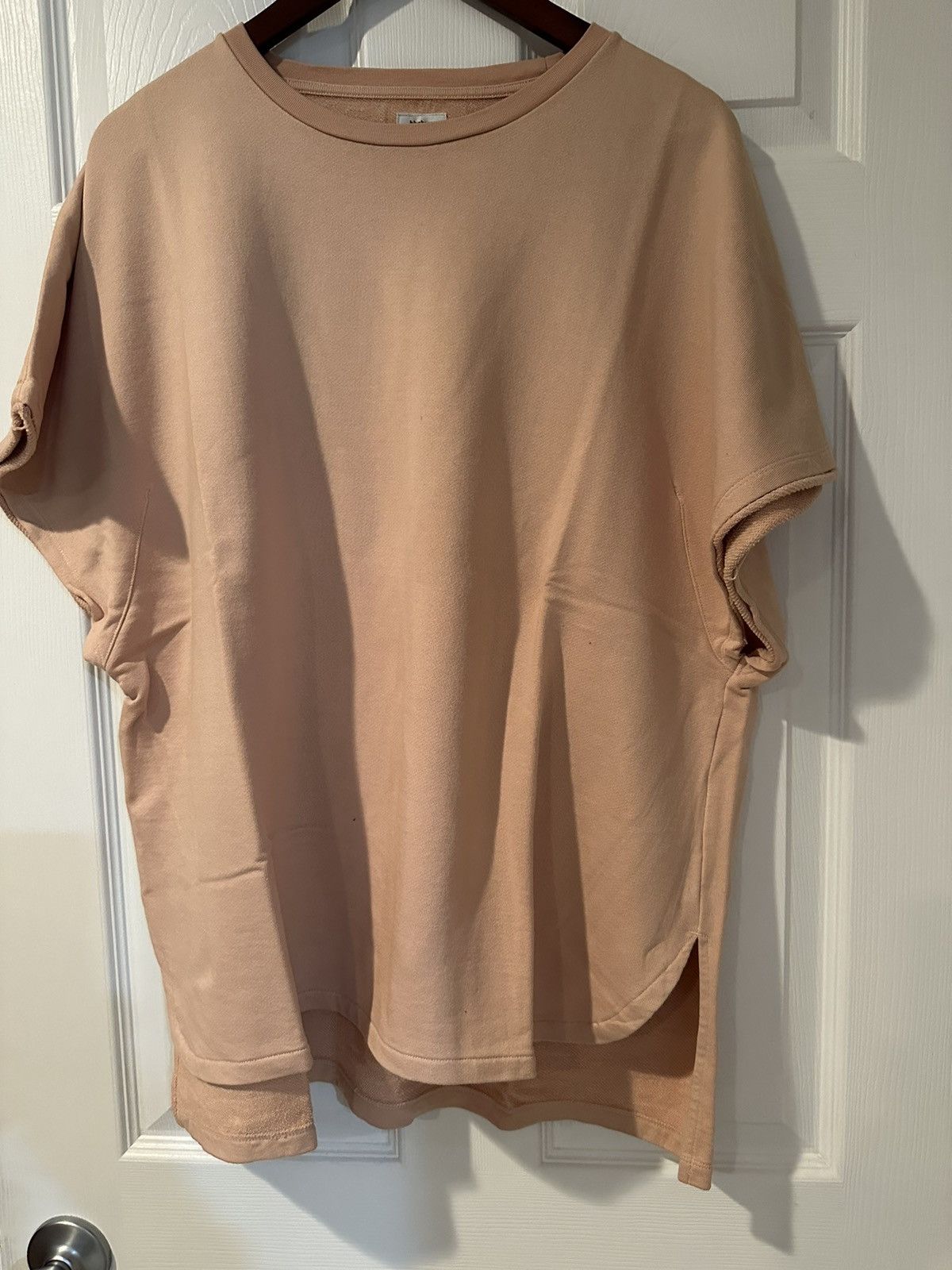 Blurhms French Terry Cut Off Box Tee Salmon Hoodie, Sweatshirt | FlexRushtees.com