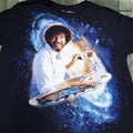 Vintage Bob Ross Galaxy Space Psychedelic Paint Brush Men S Graphic T Shirt Medium Black