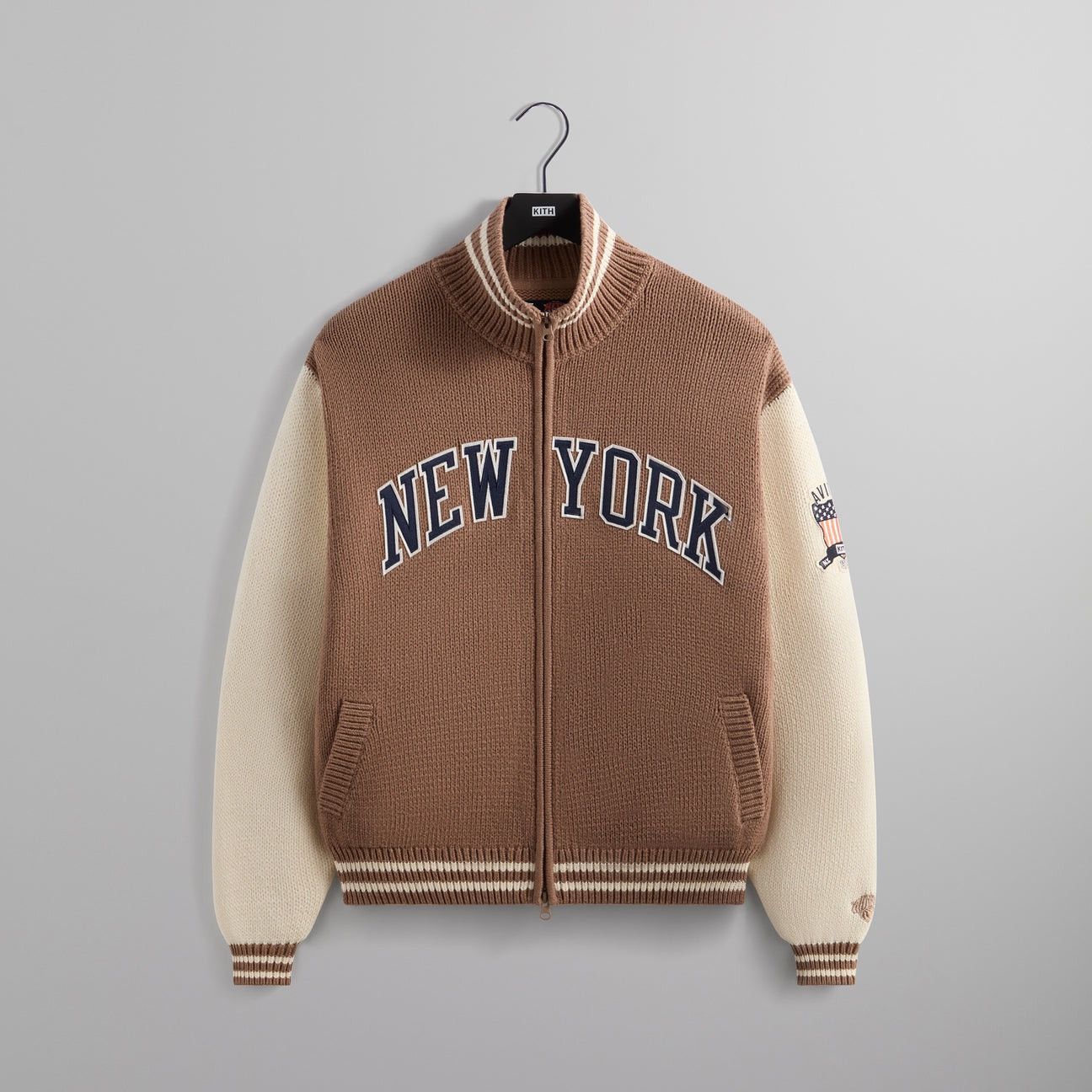 Kith Avirex For Ny Knicks Wings Wyona Full Zip Sweater Xl T-Shirts, Hoodie, Sweatshirt | FlexRushtees.com