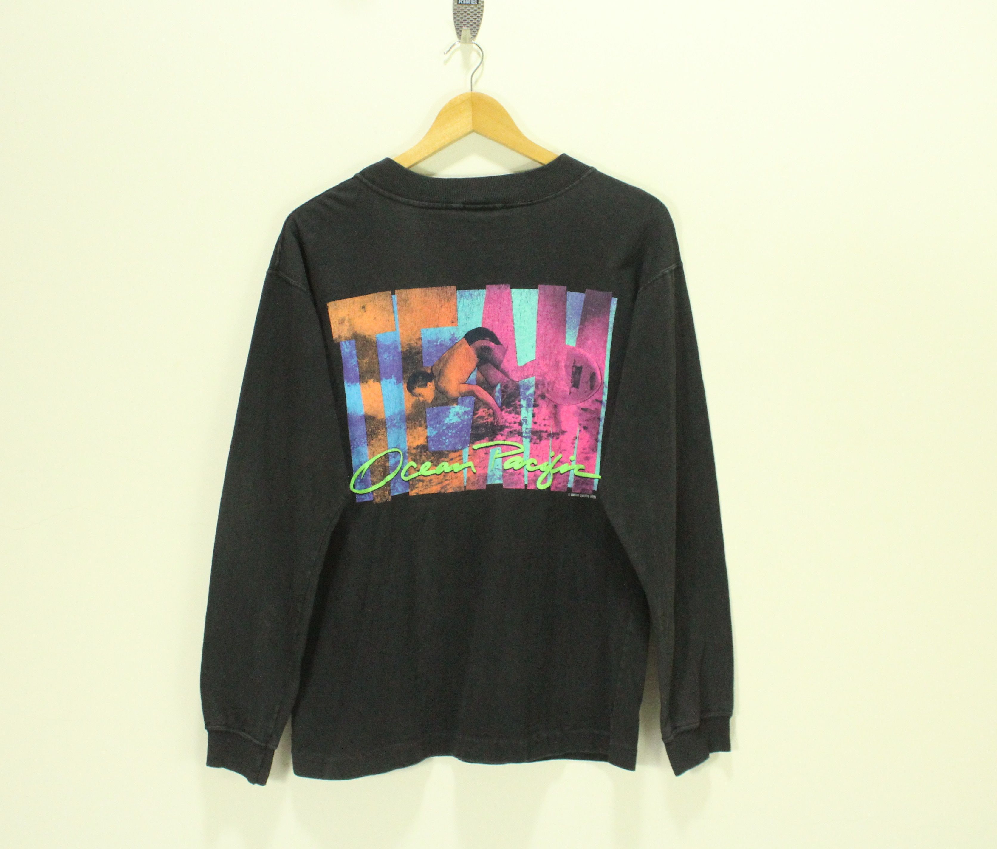 Vintage 80s Ocean Pacific T Shirt Pocket 1989