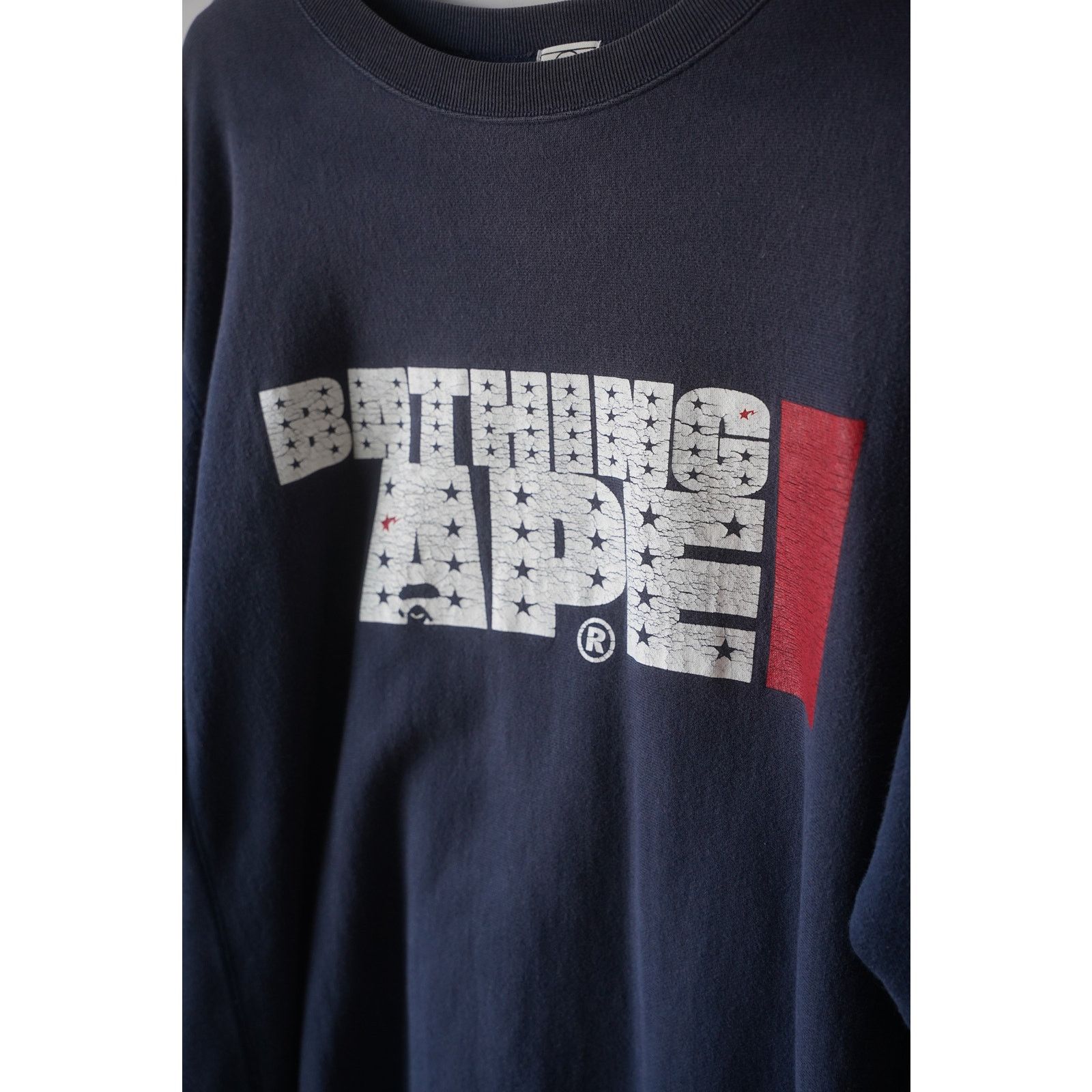 Bape Made In Japan Bathing Ape Bape Crewneck Sweatshirt Sun Faded T-Shirts, Hoodie | FlexRushtees.com