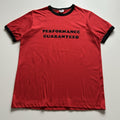 Vintage 80s Performance Guaranteed Funny Graphic T Shirt Red Hoodie, Sweatshirt | FlexRushtees.com