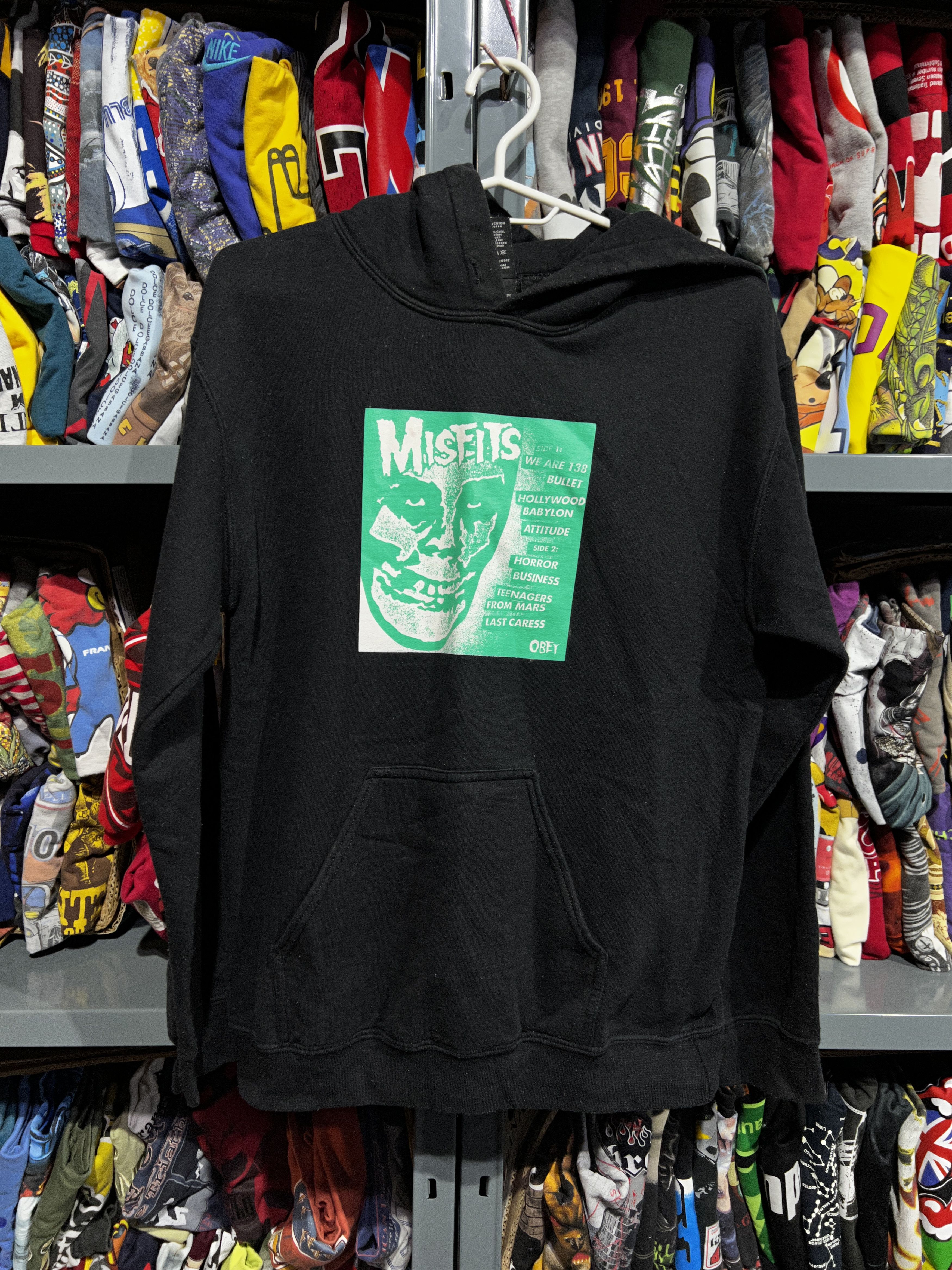 Misfits X Obey Hoodie Size S T-Shirts, Sweatshirt | FlexRushtees.com