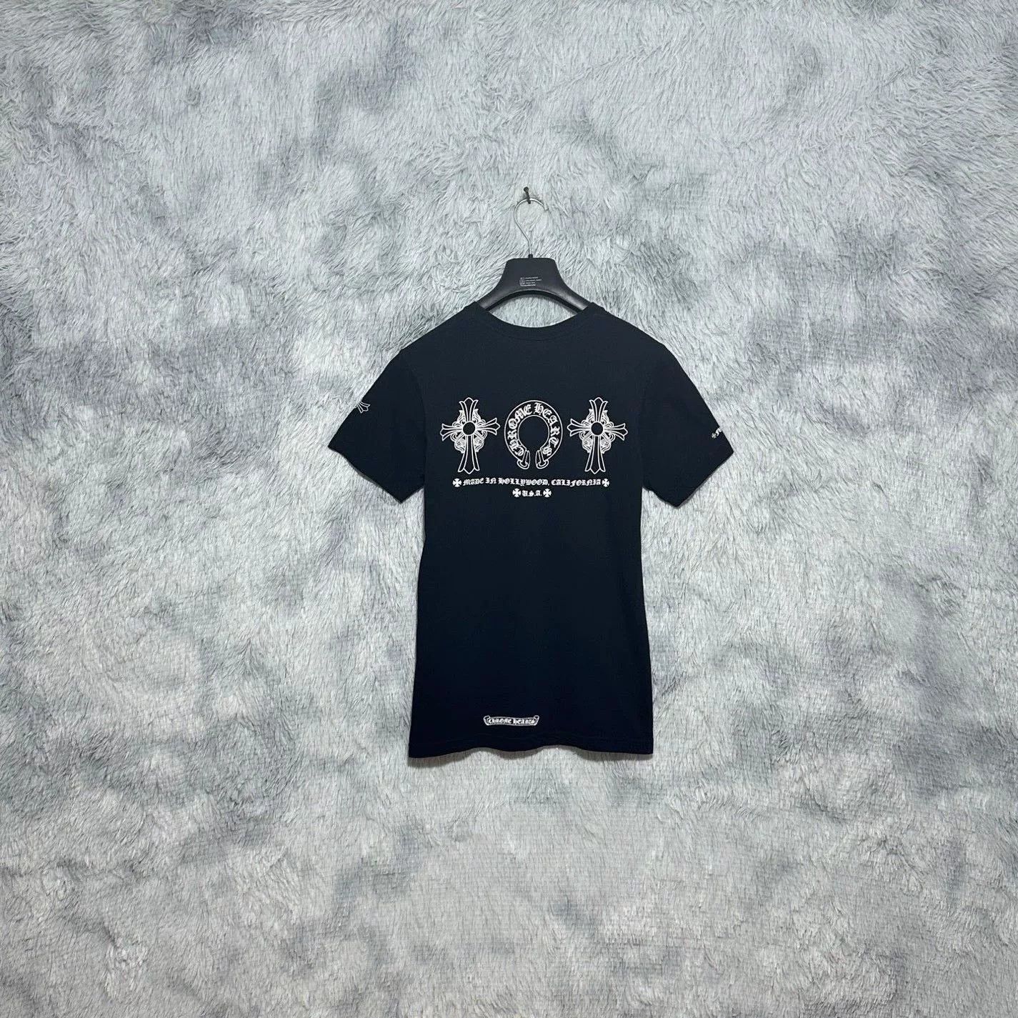 Hearts Chrome Hearts Short Sleeve T Shirt Black Hoodie, Sweatshirt | FlexRushtees.com