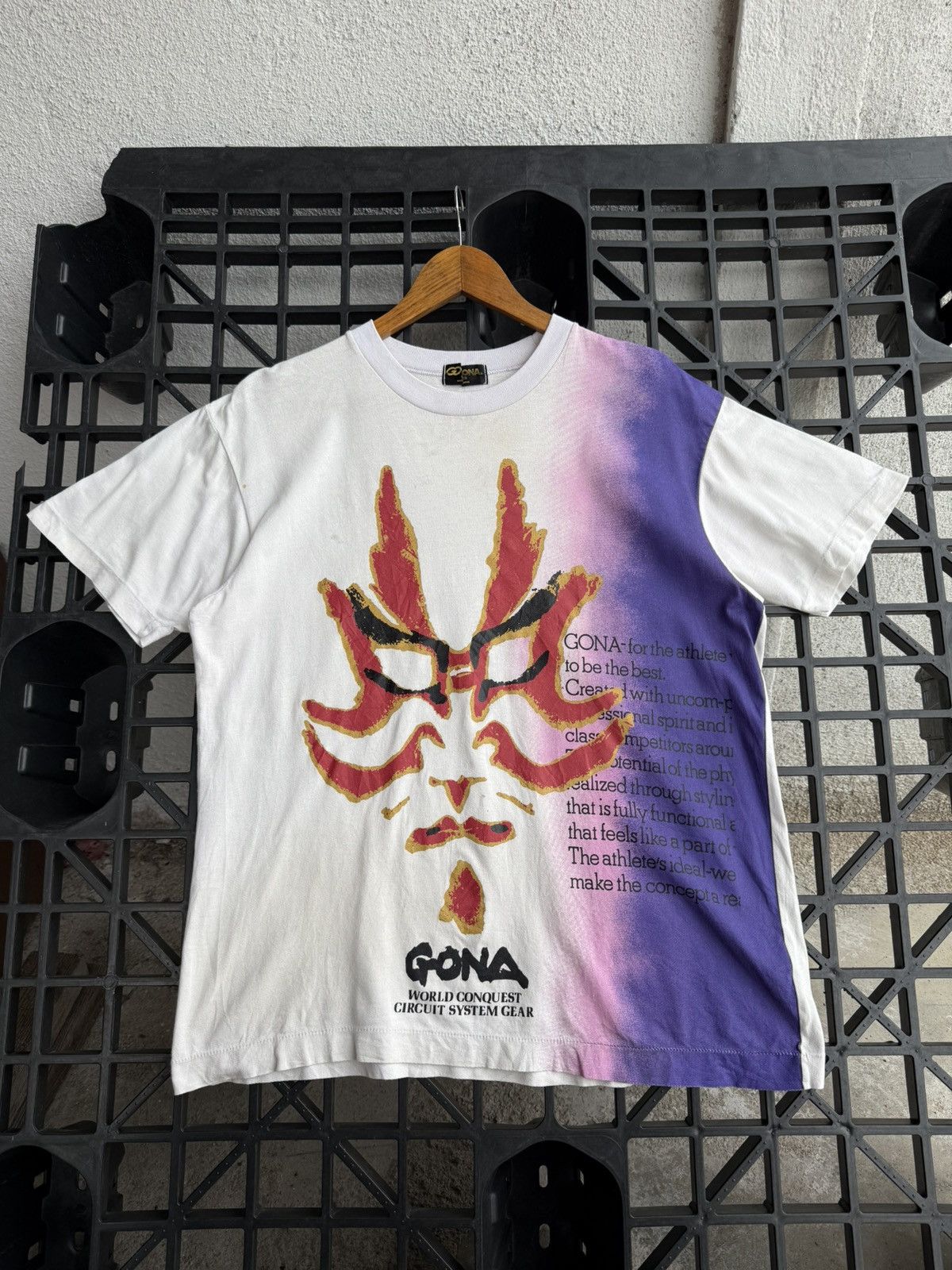 Vintage 90s Asics Gona Graphic Tshirt Hoodie, Sweatshirt | FlexRushtees.com