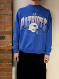 Vintage Blue Patriots Crewneck