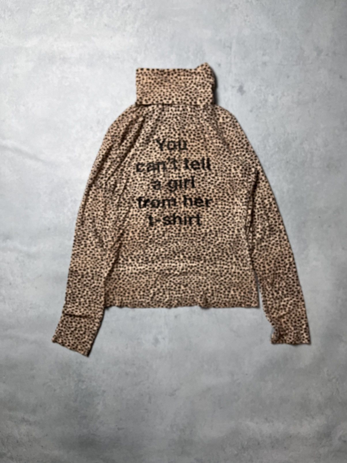 Moschino Cheap And Chic Leopard Turtleneck Vintage Animal