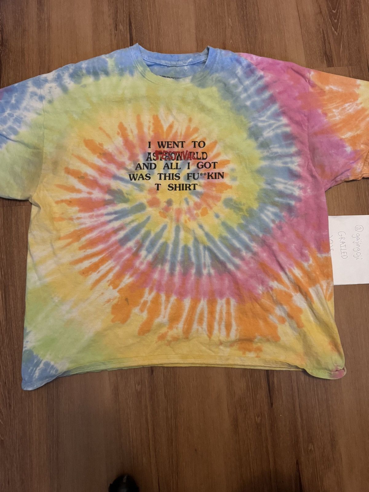 Scott Travis Scott Astroworld Tie Dye Tee Xxl