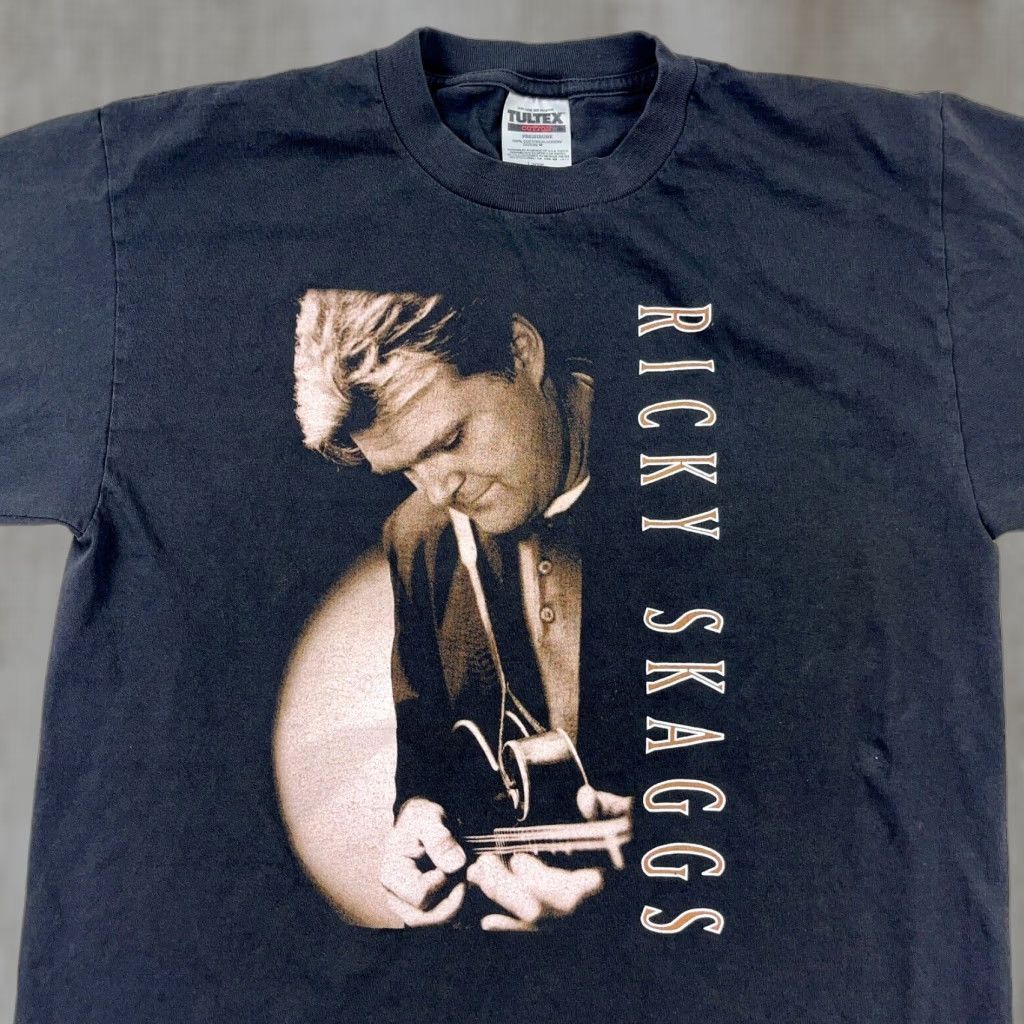 Vintage Tultex Shirt Men L Black Band Tee Country Music 90s Y2k Graphic Print Rockabilly Retr Hoodie, Sweatshirt