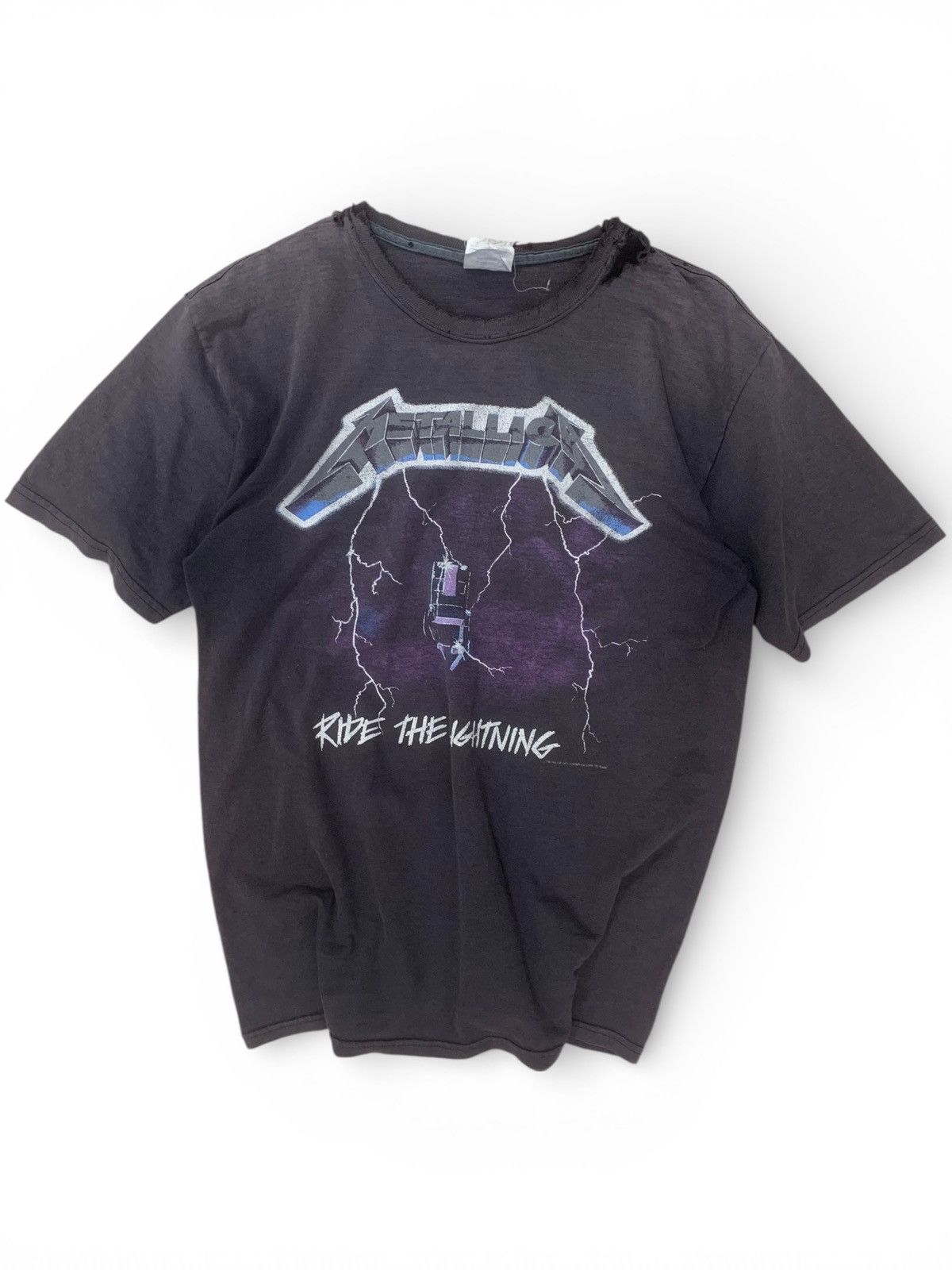 Band Tees Vintage Sunfaded 2000s Metallica Distressed Band Tee Hoodie, Sweatshirt | FlexRushtees.com