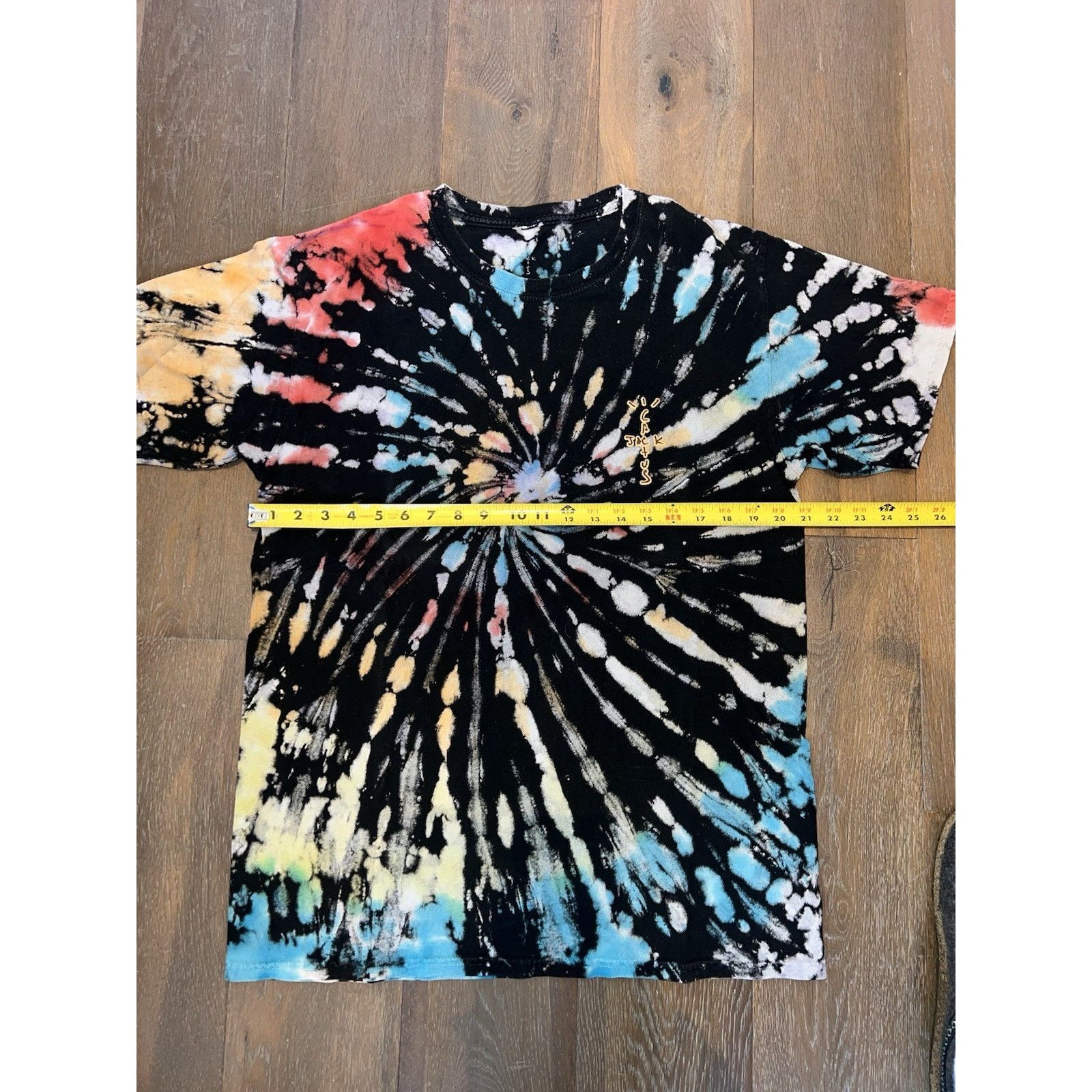 Scott Travis Scott 2 Sided Tie Dye Graphic T Shirt L