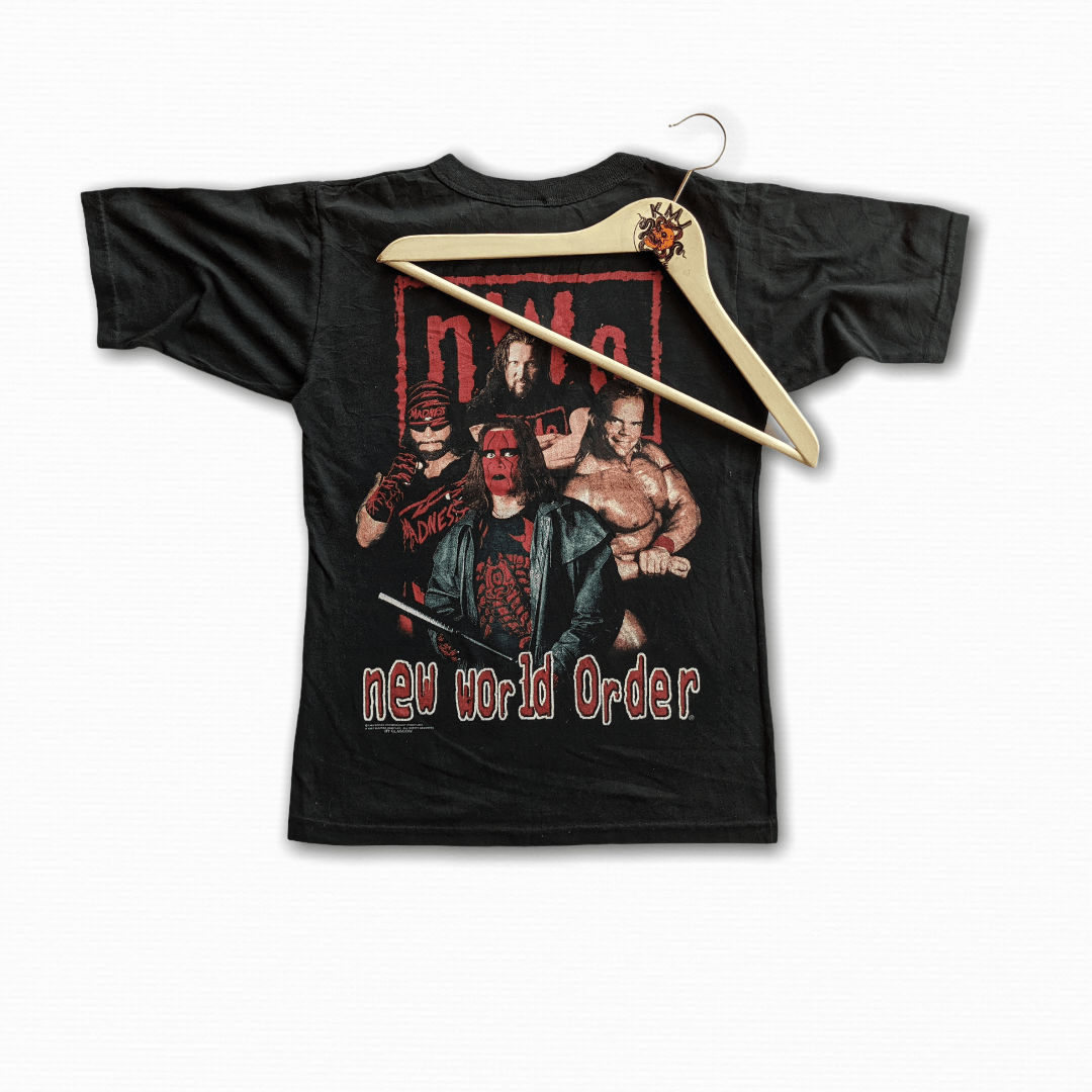 Wcw Nwo Vintage Nwo Wwf New World Order Printed Tee Hoodie, Sweatshirt | FlexRushtees.com