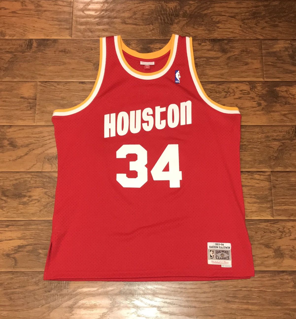 Mitchell Ness Houston Rockets Road 1993 94 Hakeem Olajuwon Jersey