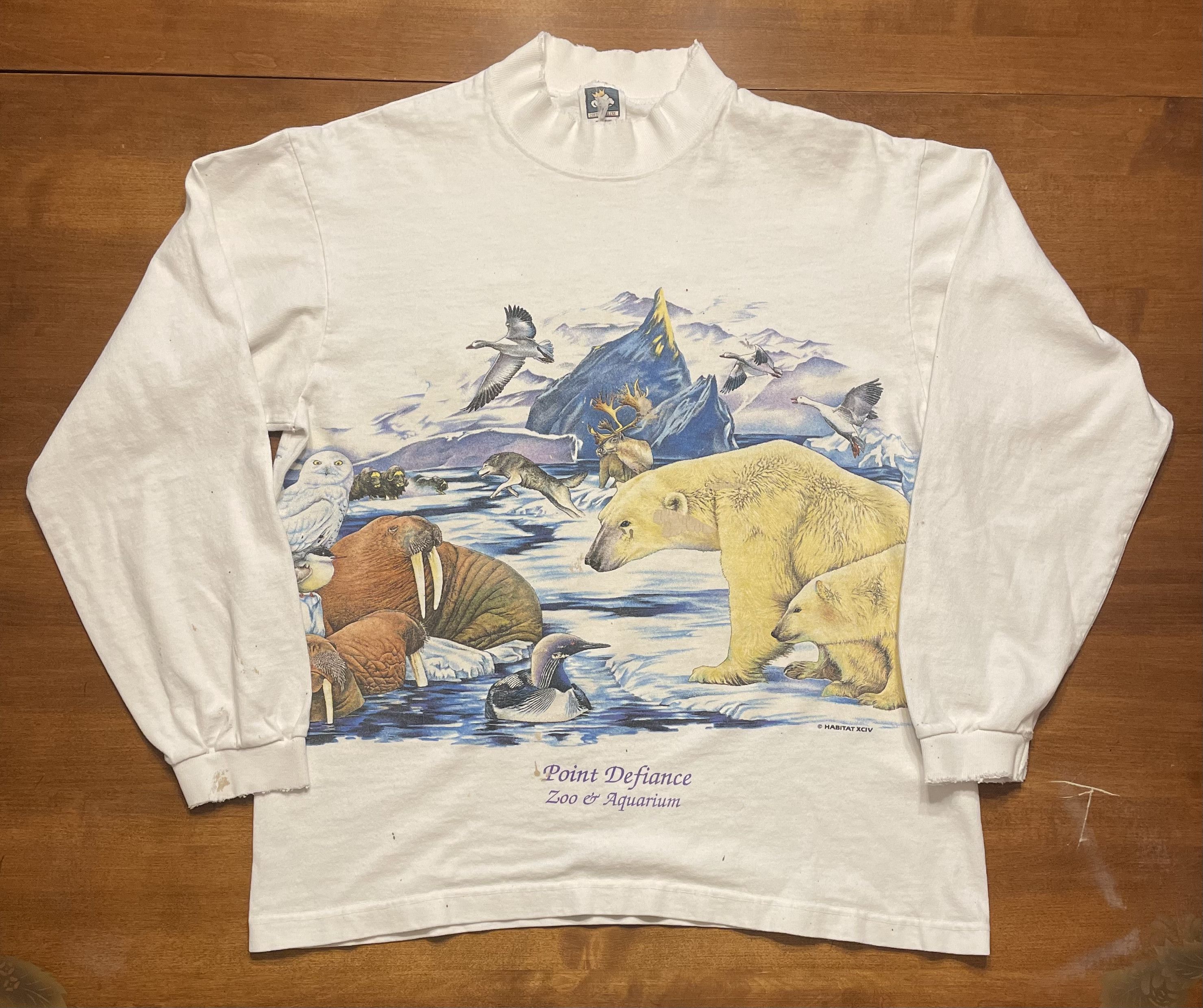 Vintage Aop Animal Tee Longsleeve Hoodie, Sweatshirt | FlexRushtees.com