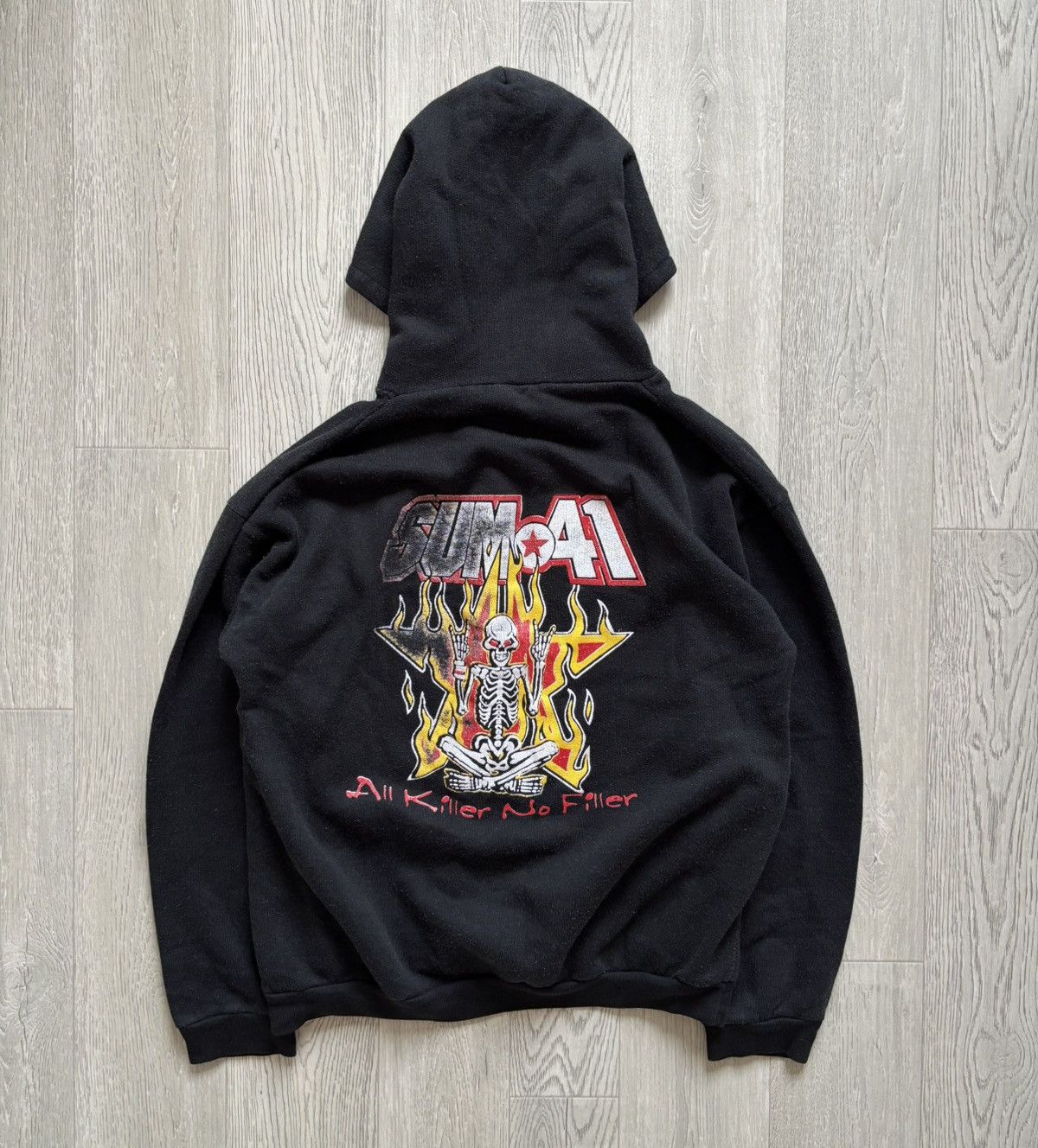 Vintage Sum41 All Killer No Filler Hoodie 90s Archive Rock T-Shirts, Sweatshirt | AU16VibeMintTees.com