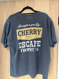 La Cherry La Escape Boxy Tee Ash Hoodie, Sweatshirt | FlexRushtees.com