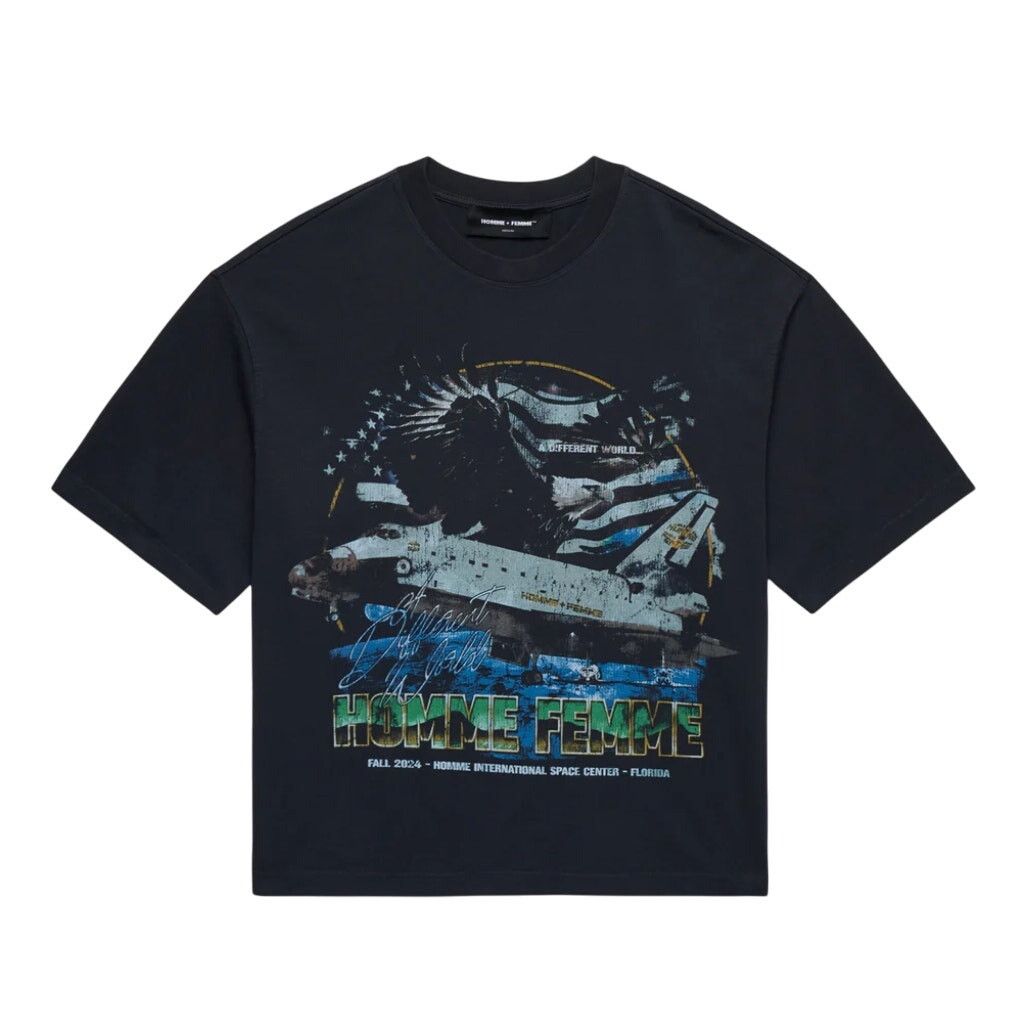 Other Homme Femme Space Ship Tee Black Large