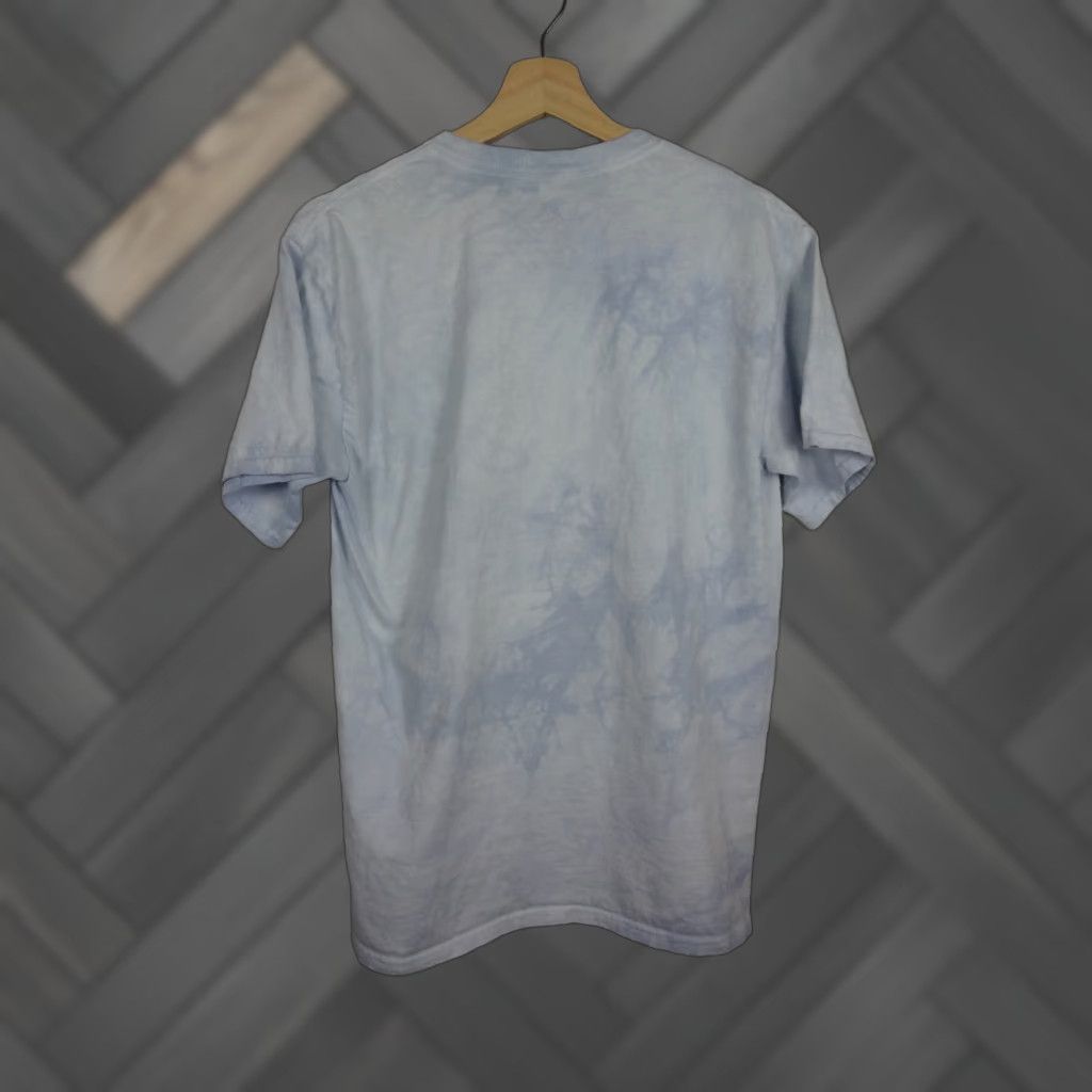 Mountain The Mountain Shirt Mens T Shirt Classic Cotton Tie Dye Light Blue Owl Country M Blue