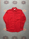 Vintage 60s Five Brother Chamois Flannel Work Shirt Brushed Cotton M
