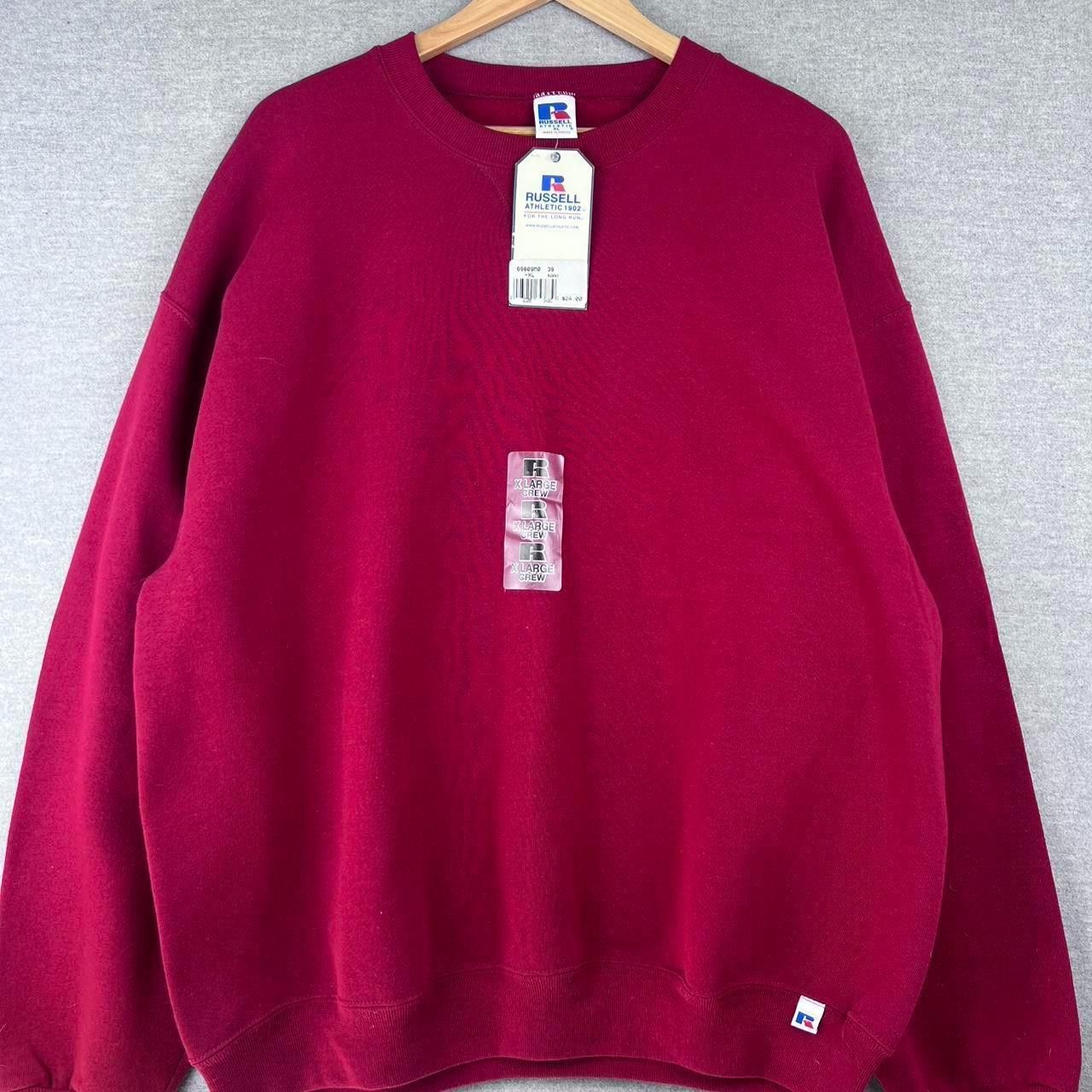 Russell Athletic Vintage 90s Y2k Russell Atheltic Crewneck Red Nwt Xl
