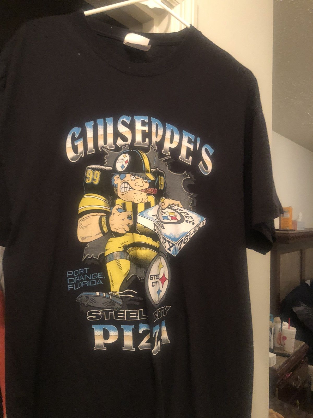 Hanes Vintage Giuseppes Pizza Steelers Tee Hoodie, Sweatshirt | FlexRushtees.com