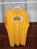 Nba Adidas Los Angeles Lakers Yellow T Shirt Size Xl Printed Tee