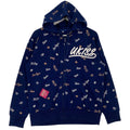 Vintage Ukiss Printed Hoodie Sweater Navy Blue Size M T-Shirts, Sweatshirt | FlexRushtees.com