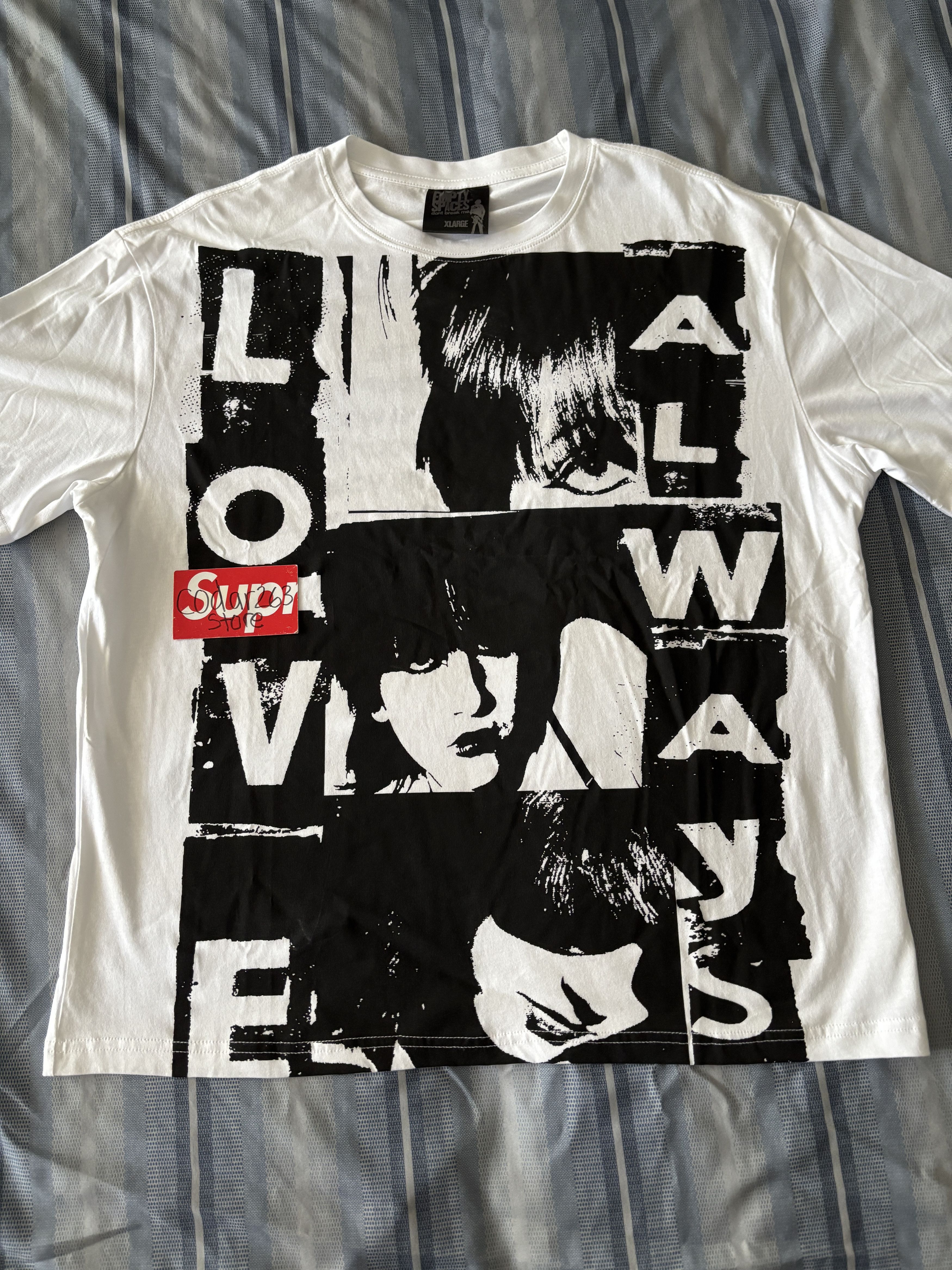 Japanese Brand Empty Spaces Love Always Tee White Shirt Medium