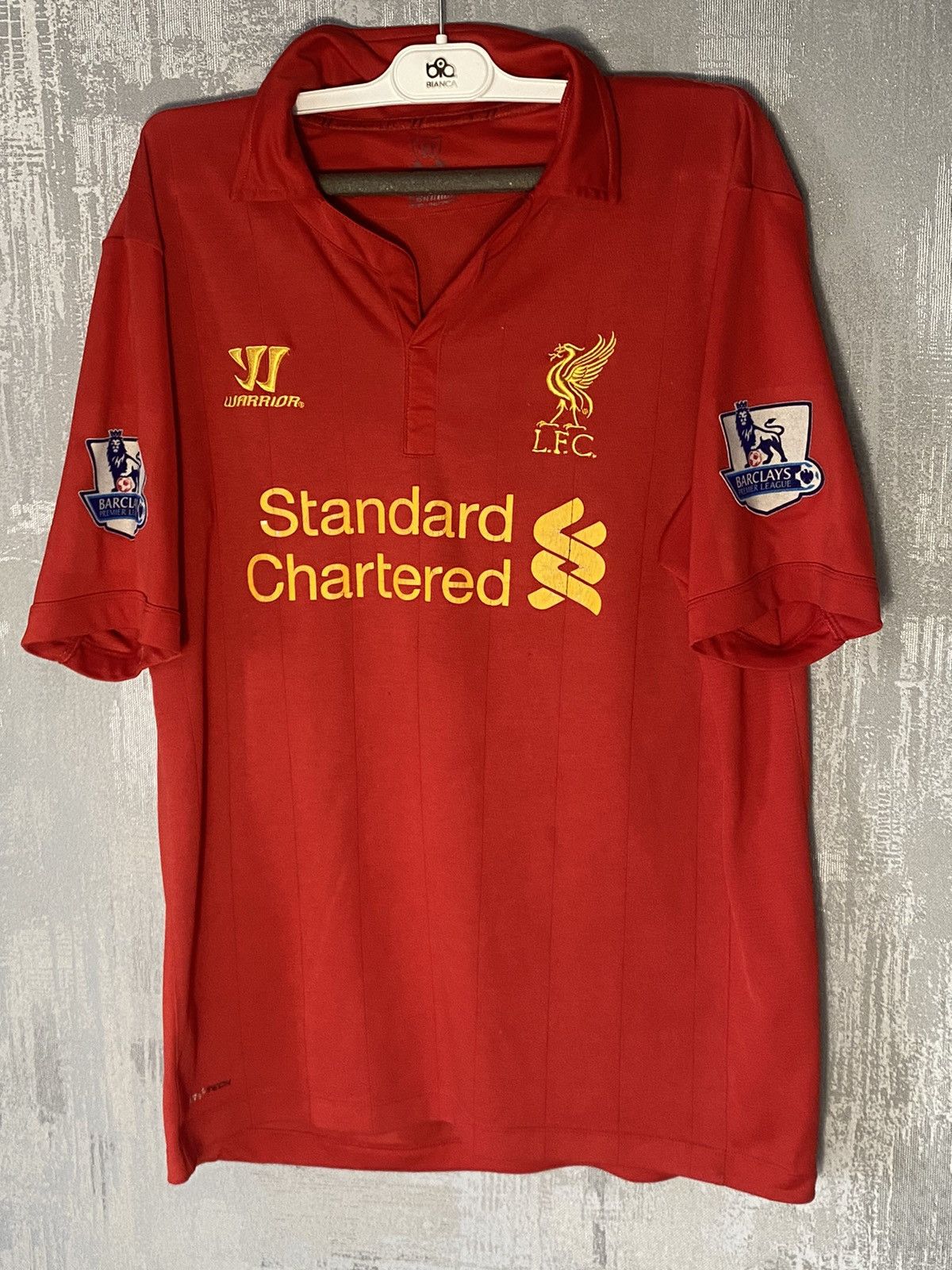 2013 Vintage Warriors Liverpool Soccer Jersey 8 Gerrard