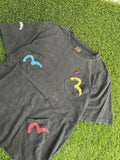 Vintage Y2k Evisu Grail Pocket Arch Tee Hoodie, Sweatshirt | FlexRushtees.com