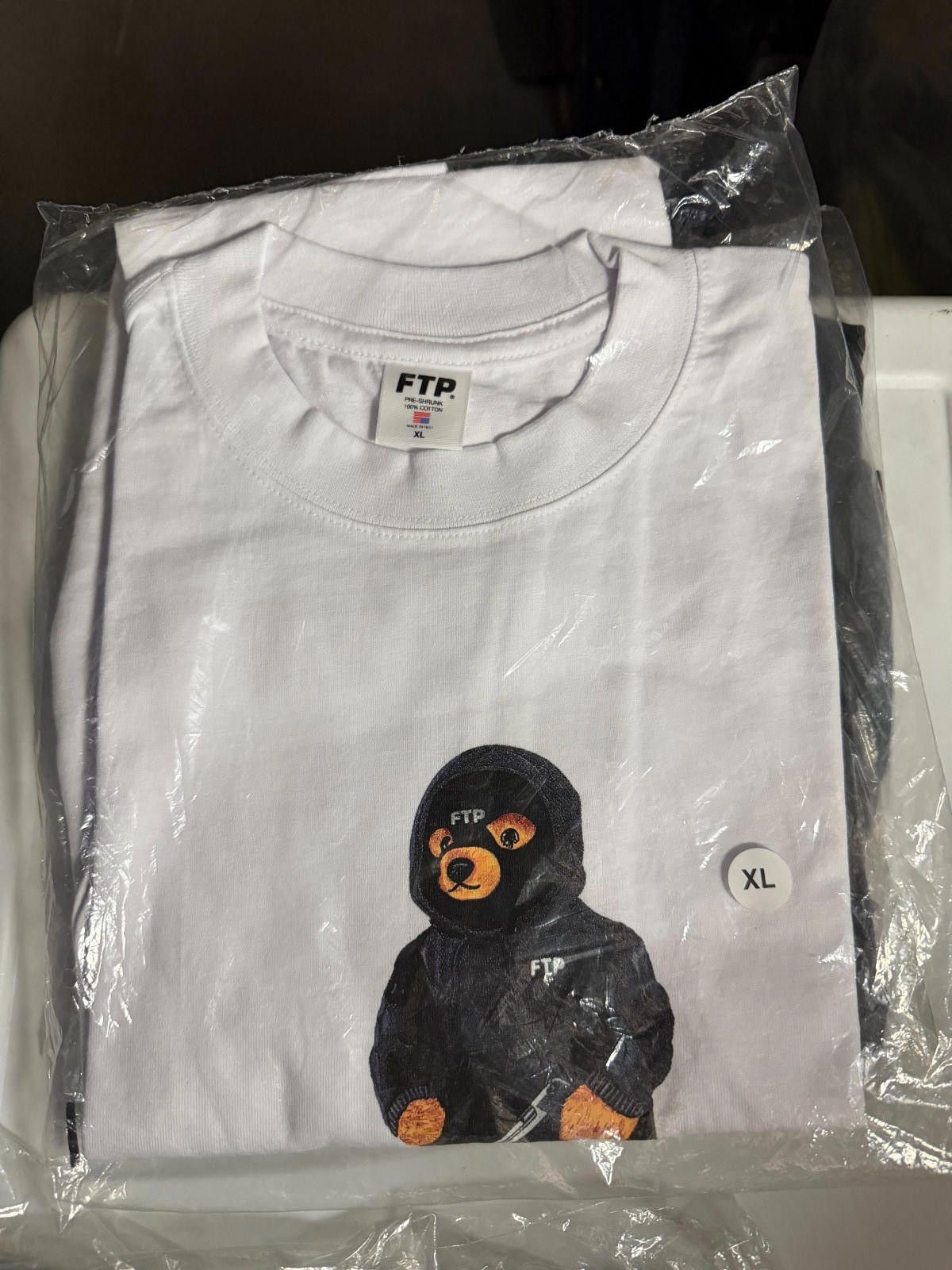 Other Ftp Hooded Bear Tee White Xl T Shirt Tee