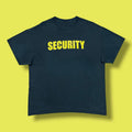 Vintage Faded Black Shirt Security Graphic Tee Distressed Xl Hoodie, Sweatshirt | FlexRushtees.com