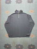 Vintage Vtg 70s Shirt High Neck 1 4 Zip Turtleneck Polyester Large