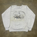 Vintage 90s Maine Grey Deer Fall Graphic Sweatshirt T-Shirts, Hoodie | FlexRushtees.com